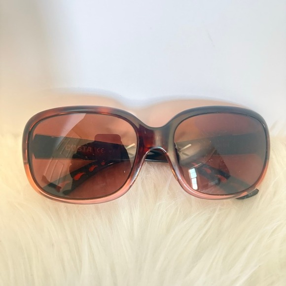 Costa Del Mar 6S9041 GANNET Sunglasses Brown Tortoise Ladies Oversized Shades - Picture 11 of 16